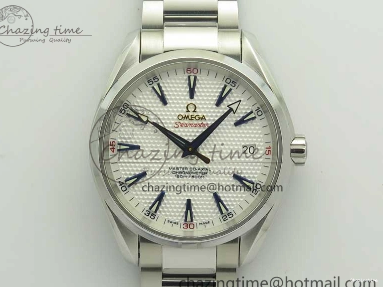 0121 Bright Aqua Terra Master Ryder Cup Edition VSF 1:1 Best Edition White Textured Dial on SS Bracelet A8500 Super Clone 8018